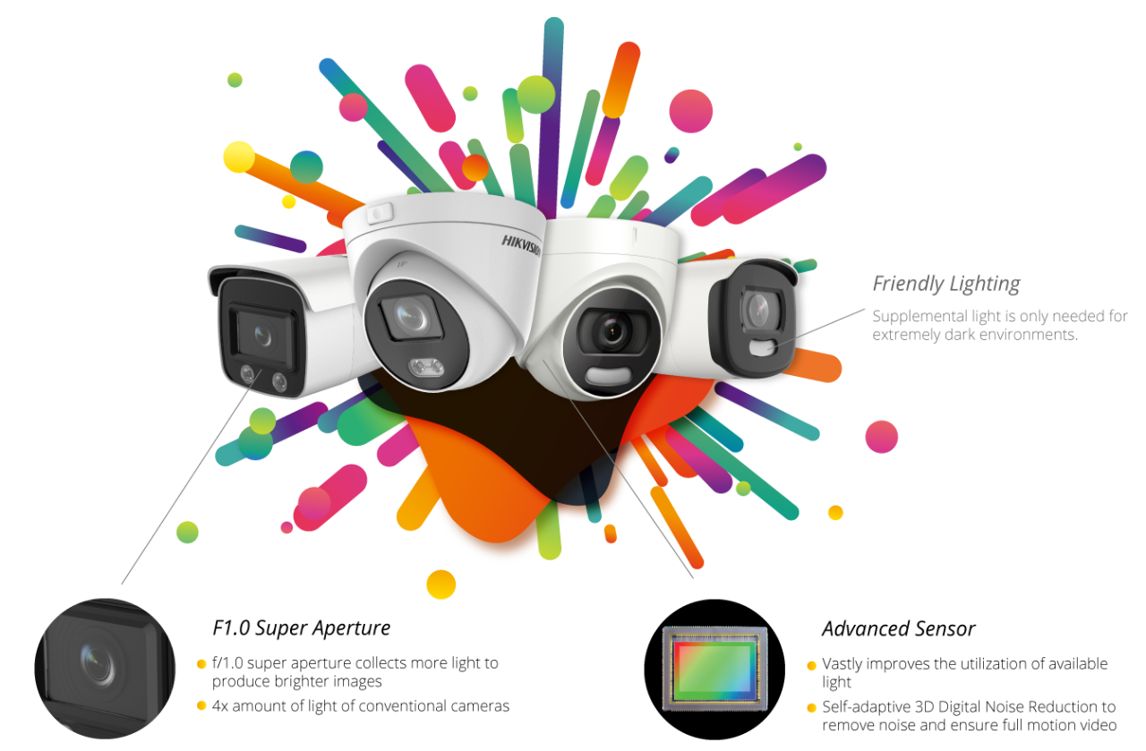 Camera thân trụ HDTVI ColorVu 2MP DS-2CE10DF3T-FS